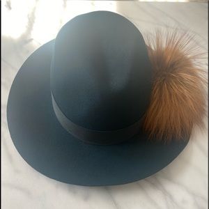 ❣️Love Knitz Wool Fedora - Fox Fur Hat❣️